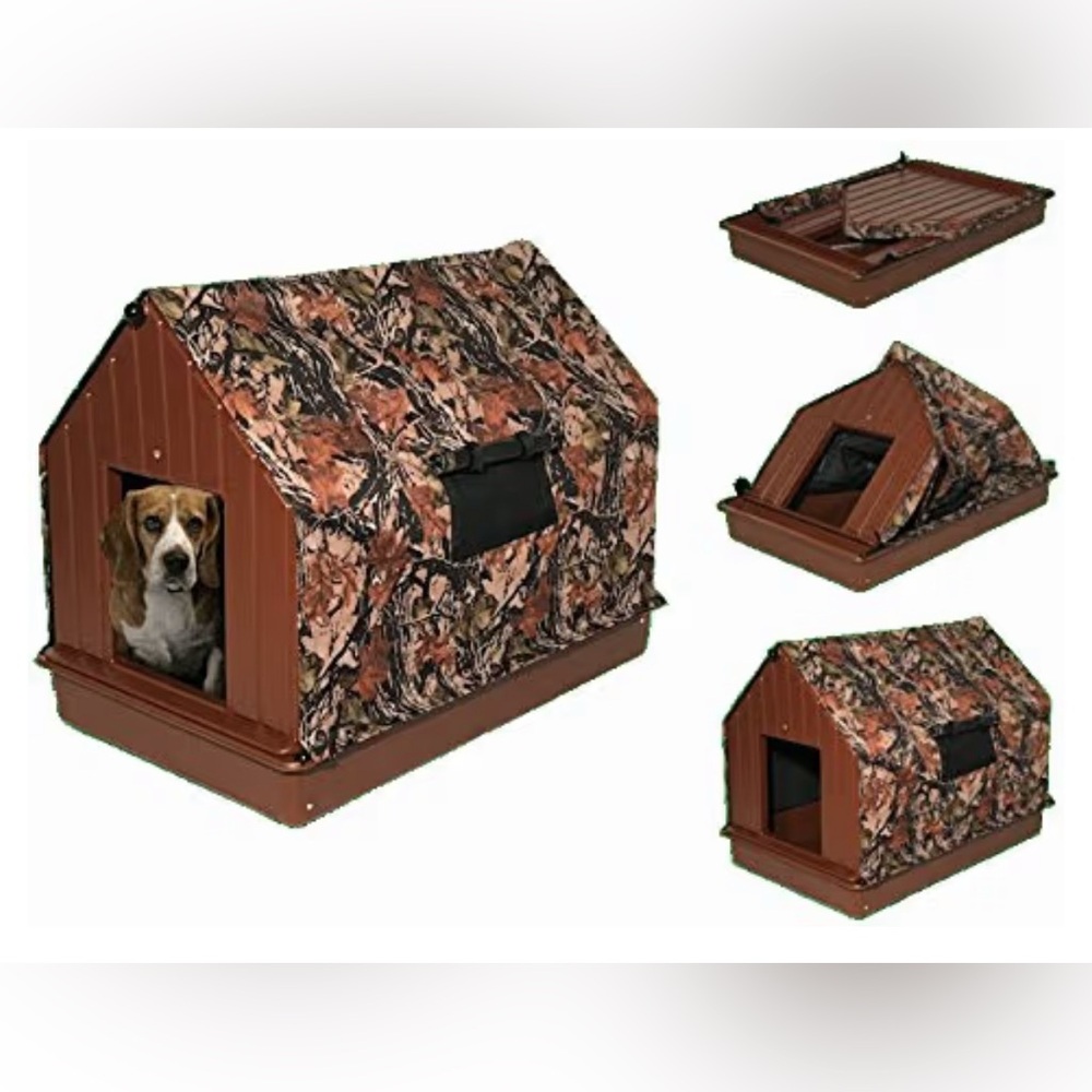Pup Tent Dog House - Portable Collapsible Folding Camping Travel RVing Home New